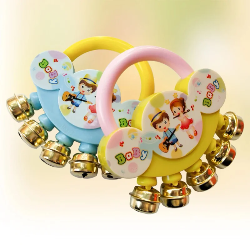 5PCS Cartoon baby sonaglio giocattolo palmare a cinque dita piccolo corno strumento musicale giocattoli creativi educativi per i regali dei bambini