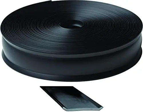 

RV Vinyl Trim Insert 3/4" Wide - Flexible Exterior Molding for Roof Edges, Travel Trailers & Campers - 50ft Black Roll