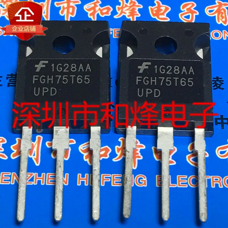 5PCS-10PCS FGH75T65UPD  TO-247 650V75A   Really Stock Best Quality Guarantee Transistor Fast Shipping Quality