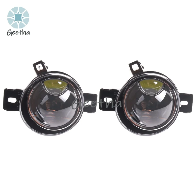 Sanvi Factory 3 Inch Car Bi LED Projector Lens Fog Lights Super Bright Dual Lens 40W 6000K 3000K Fog Lamp ForNissan Car LED