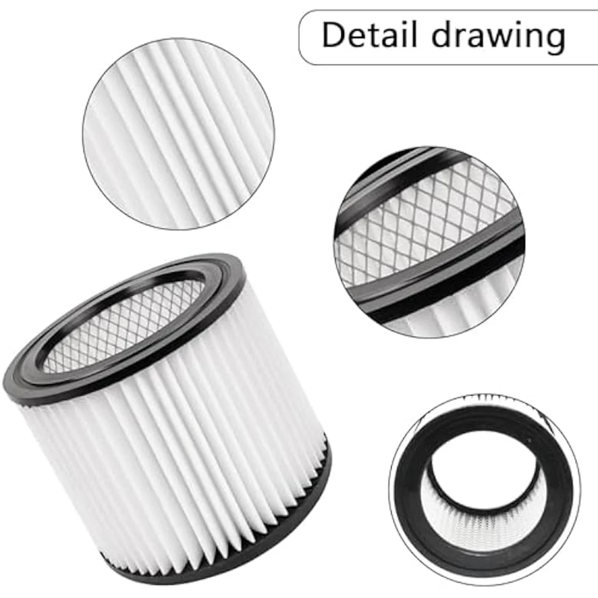 90398 Filter pengganti HEPA dan Filter busa 90585 untuk shop-vac 90398, 903-98, 9039800,903-98-00 penyedot debu basah/kering