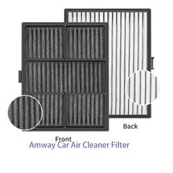 Hepa and Activated Carbon Filter Car Purifier Suitable for Amway 121637CH Car Air Cleaner Filter Air Purifier Parts 150*120*20mm