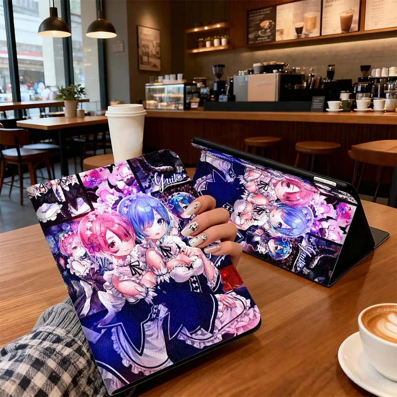 انمي ياباني إعادة صفر لباد برو اير ميني 1 2 3 4 5 6 7 7th 8th 9th 10th 11th 10.2 9.7 10.5 10.9 11 12.9 13 بوصة حافظة كمبيوتر لوحي #4