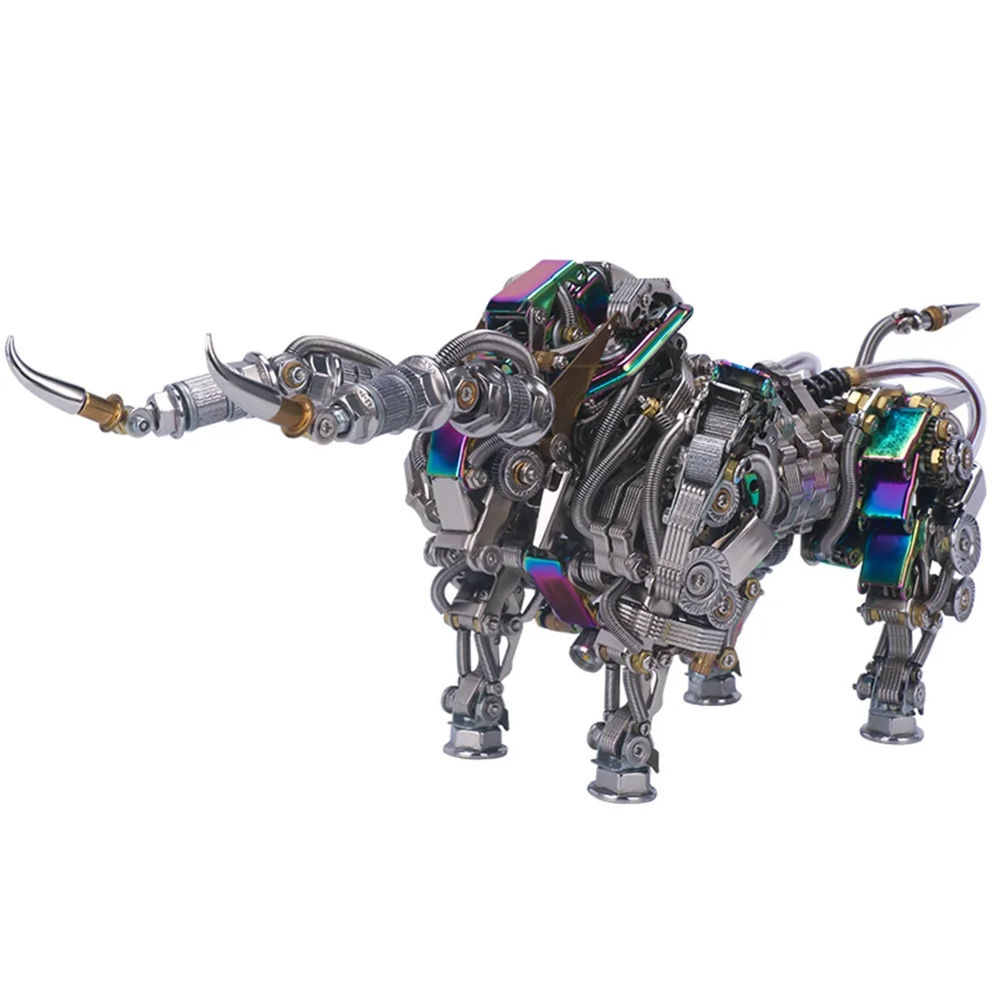 

3D Puzzles Mechanical Bull Animal Metal Model DIY Assembly Kit for Adults Teens Puzzle Assemble Toy - 1087Pcs