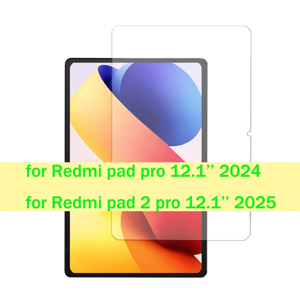 

Стекло для Redmi pad 2 pro 12,1 дюйма, версия 2025 и 2024, устойчивое к царапинам закаленное стекло, защитная пленка для экрана