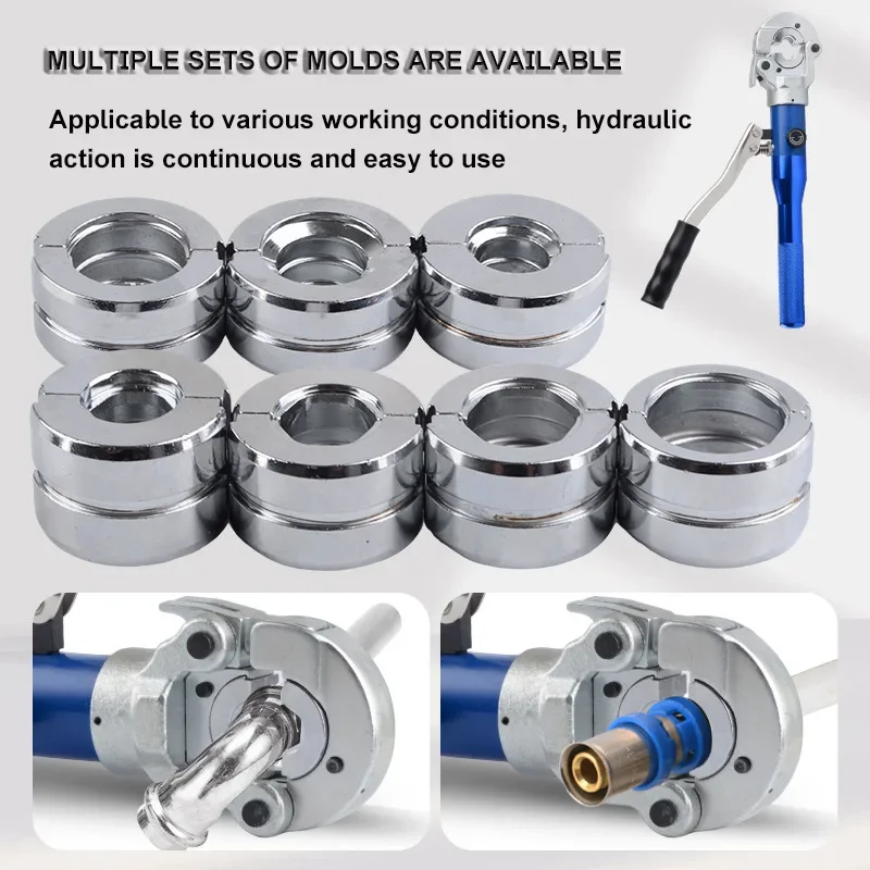 Tang Crimping Hidrolik Manual Tang Crimp untuk Pipa Aluminium-Plastik Pipa Tembaga Pipa Baja Tahan Karat Air Berdinding Tipis