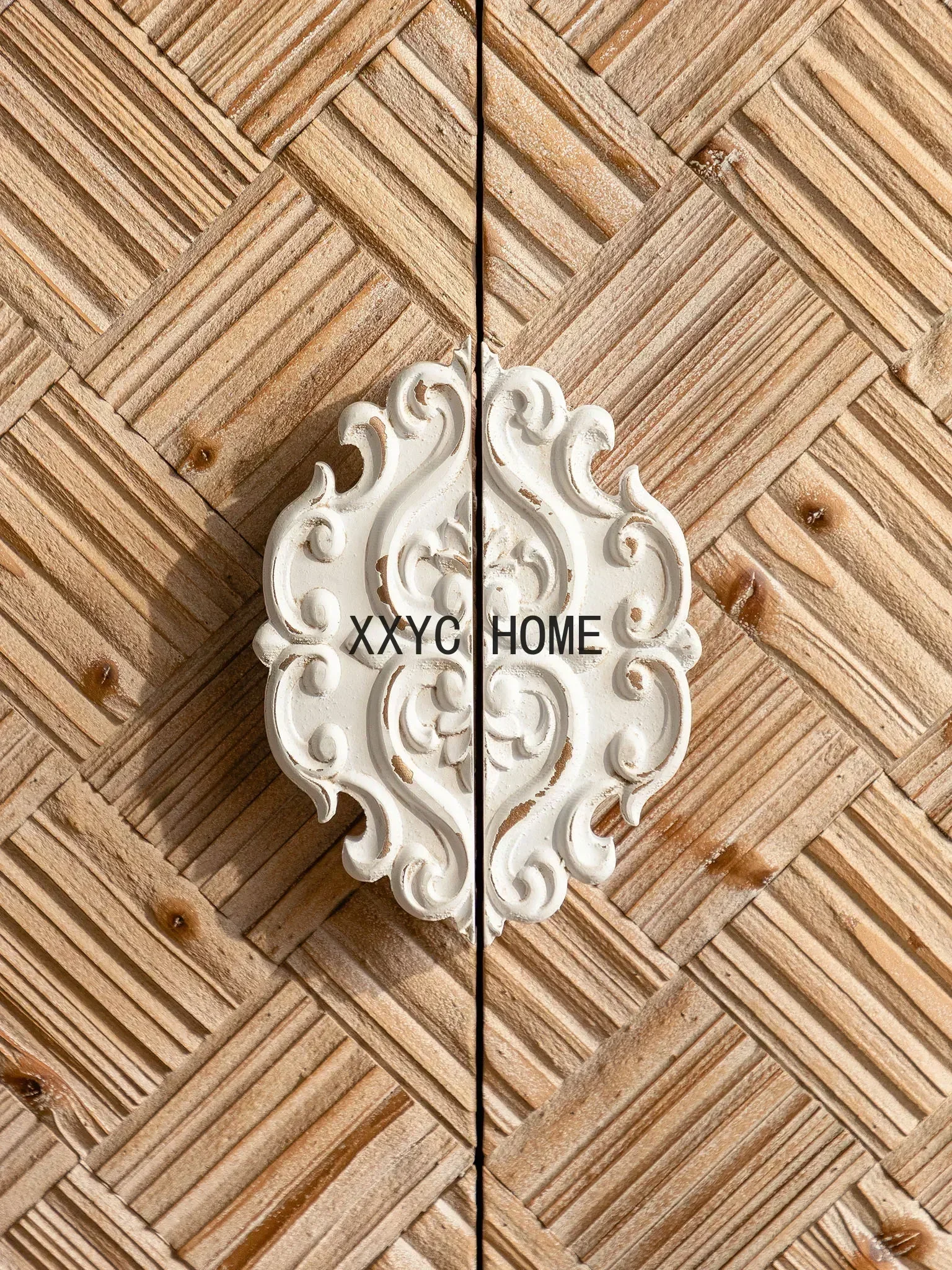 

TAO Living Room Curio Cabinet Retro Clothes Closet Storage High Cabinet Bedroom Storage Cabinet Solid Wood