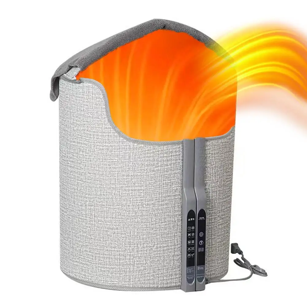 

Электрическая круглая грелка для ног, серая, с цифровым дисплеем, 5-скоростной термостат, теплая складная грелка для ног, зимняя грелка под столом, домашний подарок