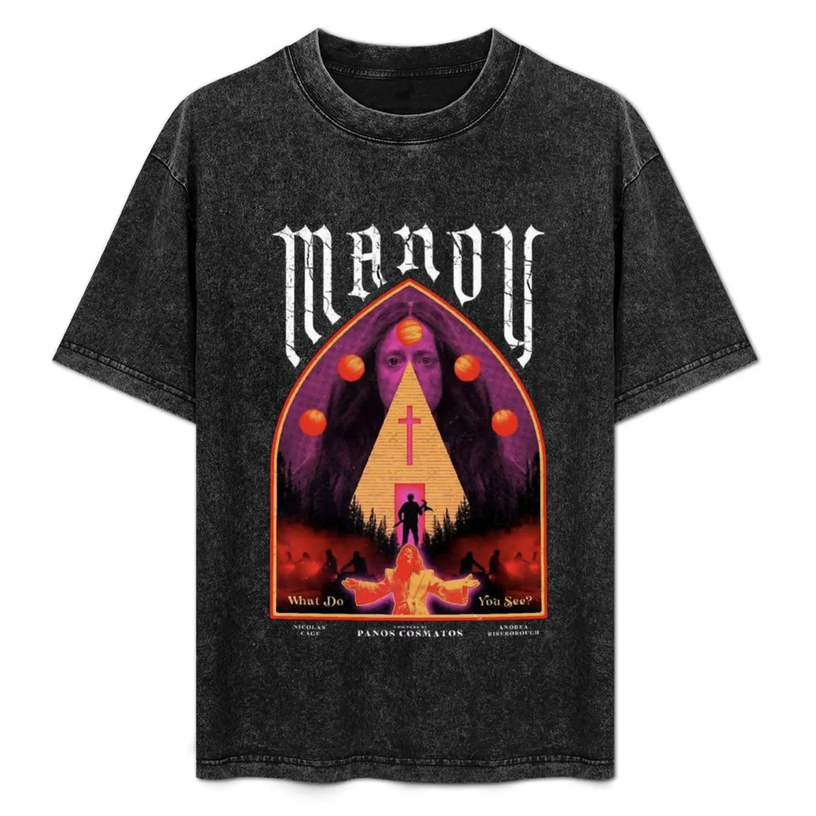 

Mandy (2018) Movie T-Shirt Minimalist Casual Short Sleeve Top