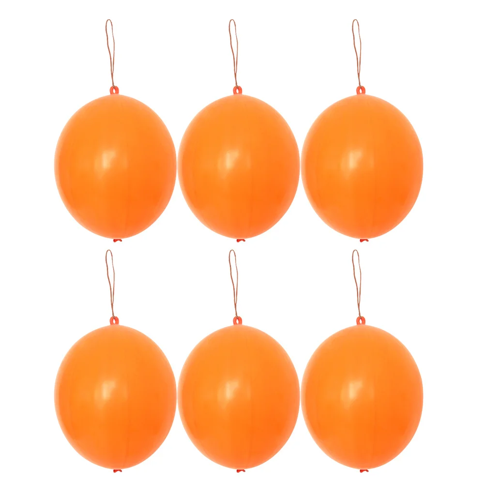 

10Pcs Balloons Bright Latex Hand-Eye Coordination Balloon with Rubber Band Handle for Children Celebration