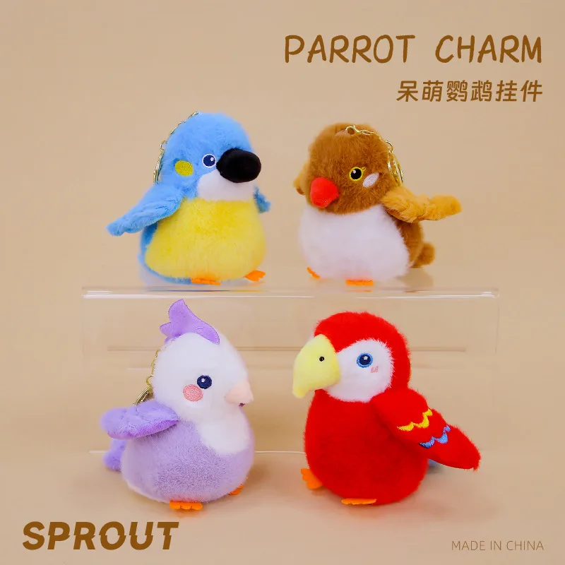 

Simulated Parrot Bird Plush Pendant Cute Doll Small Cloth Doll Bird Doll Gift