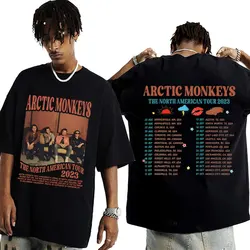 Rock Band Arctic Monkeys Music Concert Tour T Shirt for Men Women Vintage Hip Hop Punk T-shirt Fashion Oversized Tees Streetwear