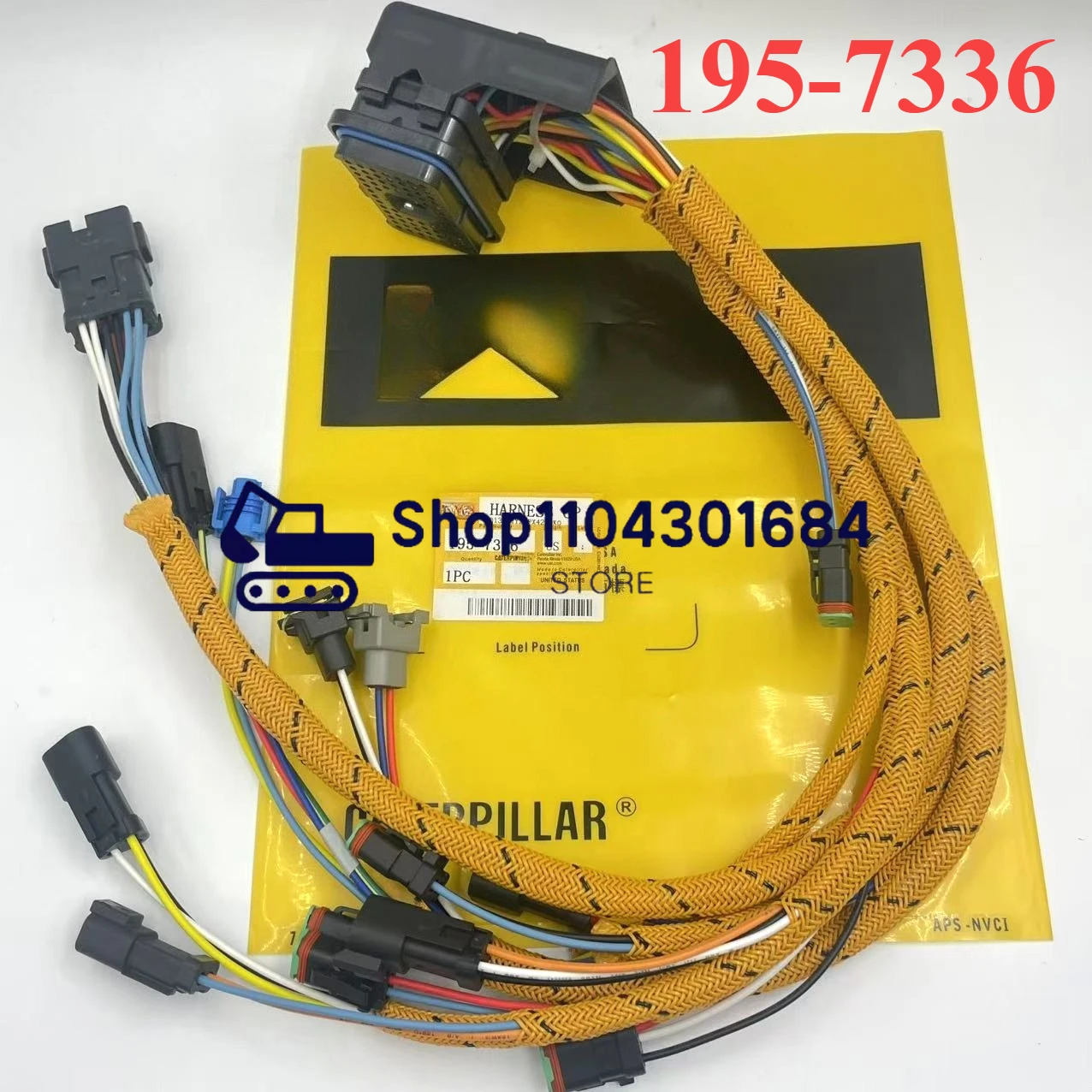 

195-7336 1957336 Engine Wiring Harness For 322C 325C Excavator C-7 3126 3126B Engine Harness Cable