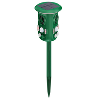 Portable Animal Repeller Device with 460x120mm Solar Powered and USB Charging Waterproof IPX4 for Pest Deterrence