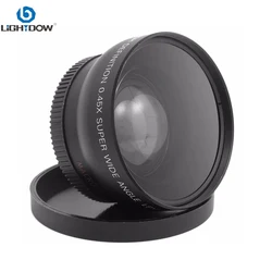 Lightdow Additional 52mm 0.45x Wide Angle Lens Macro Lens for Nikon DSLR Cameras with 52mm UV Lens Filter Thread