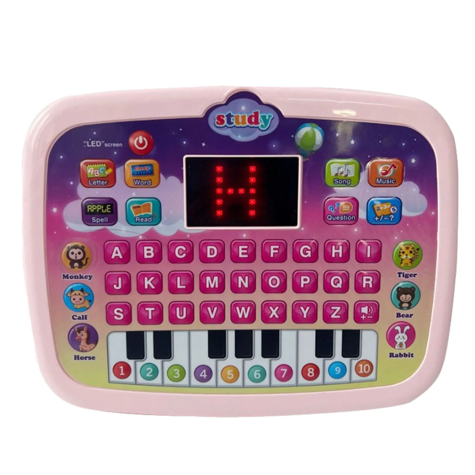 Kids Tablet Speelgoed Educatief Peuter Speelgoed Laptop Speelgoed Voor Zuigelingen Kinderen Leren Abc Nummers En Woorden