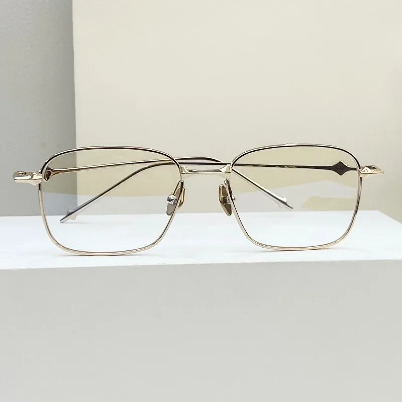 

New Style Fashion Comfortable GM Eyeglasses Retro Ultra Light Titanium ABA Eyewear Square Optical Prescription GM Glasses Frame