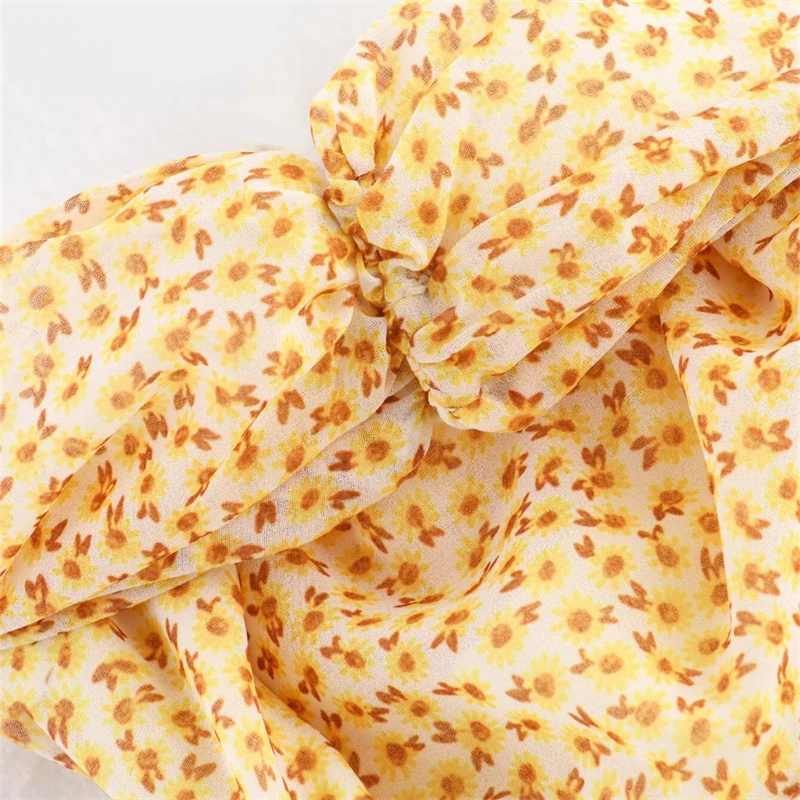 Keyanketian 2025 verão novo feminino halter floral mini vestido férias vento em camadas babados decoração magro sem costas vestidos de impressão