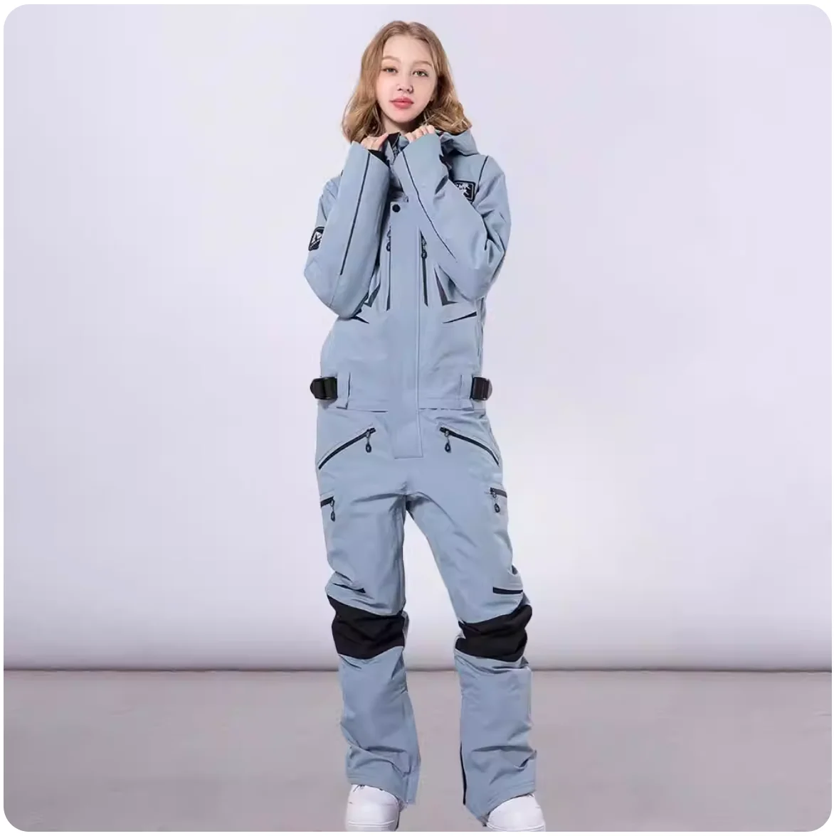 

RAWRWAR Unisex 2025 Ski Suit One-Piece Waterproof Thermal Snowboard & Ski Outfit Windproof Winter Sports Jumpsuit for Men Women