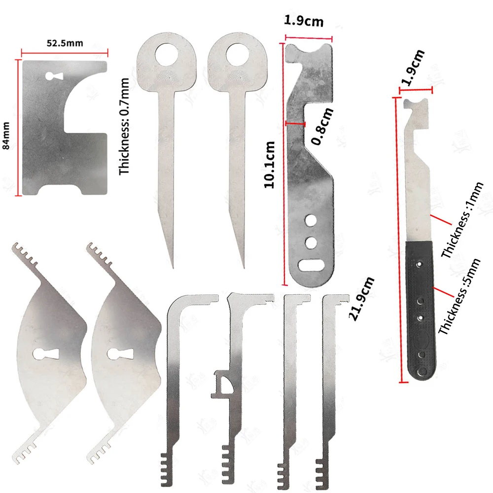 Stainless Steel Firefighting Tool Multifunctional Door Seam Manual Firefighter Lock Opener Hand