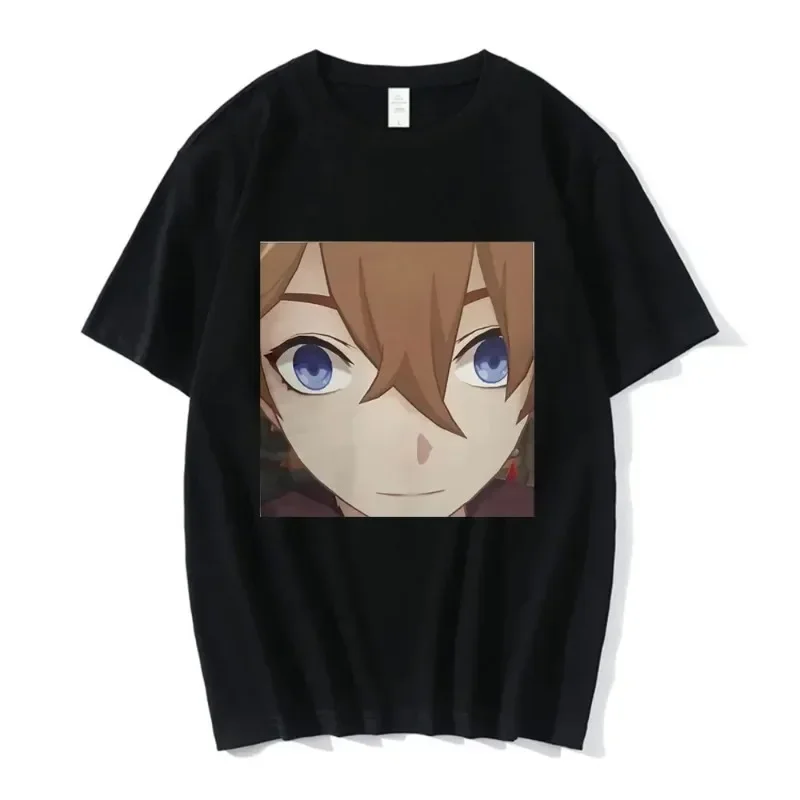 Anime Tshirt Face Meme Oversize T Shirt Men Tee Short Sleeve Impact Game Women T-Shirts O Neck Tops Graphic Camiseta