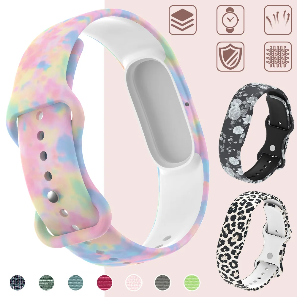Colorful Printed Bands for Google Fitbit Air Replacement Belt Silicone Bracelet Correa Wristband For fitbit air Smartwatch Strap