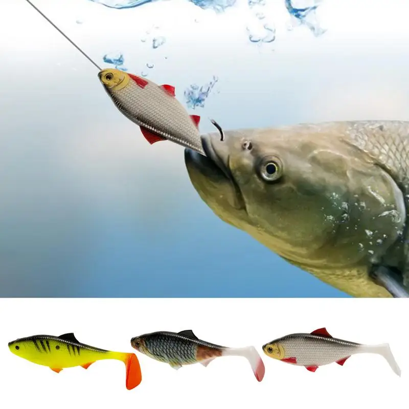 

Swimbait Tail Grub Lures Bass Lures Fishing Lures Set Of 2 Fishing Lures Swimbait With Hooks Realistic Fishing Bait For