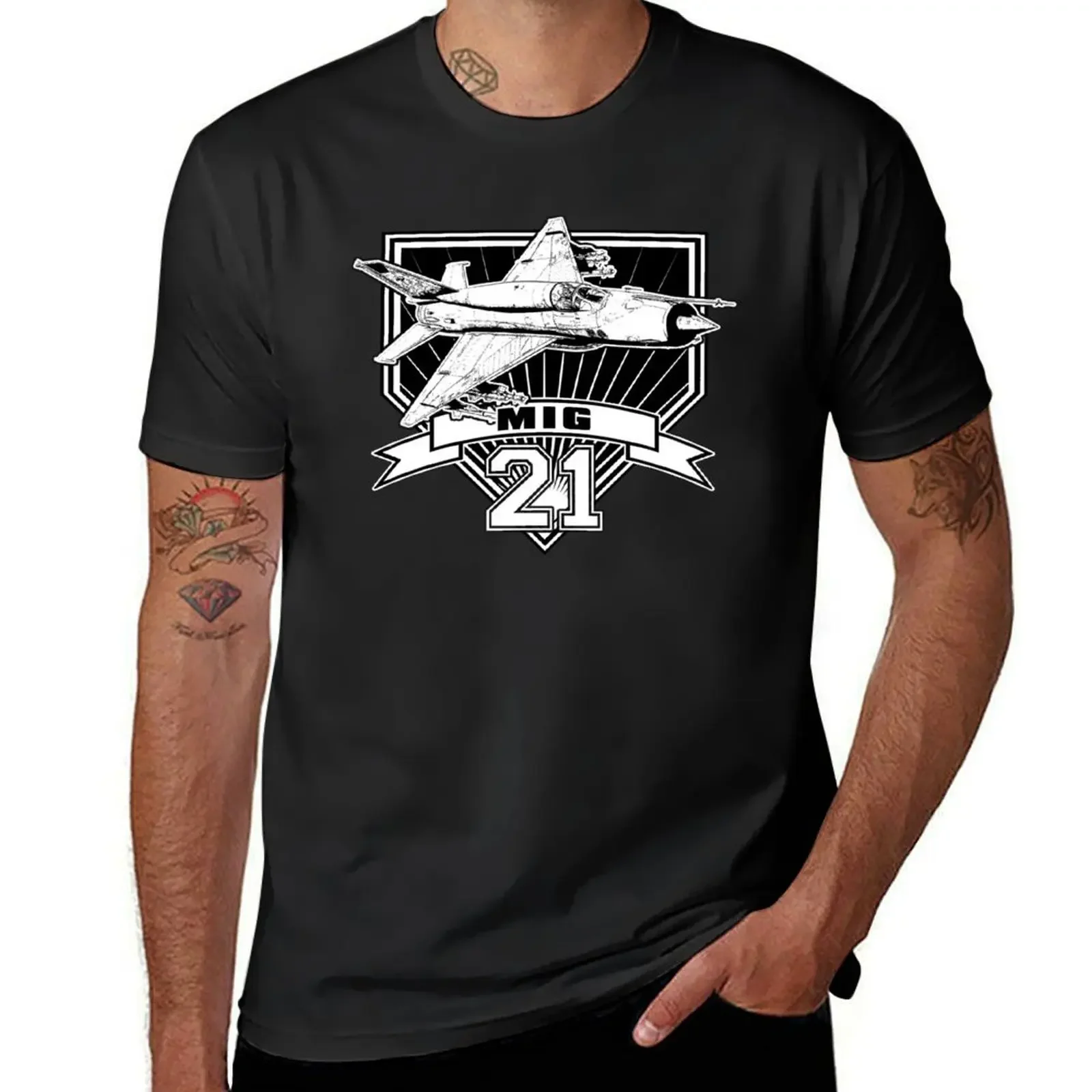 

Mig 21 T-Shirt Louboutins blacks mens cotton t shirts