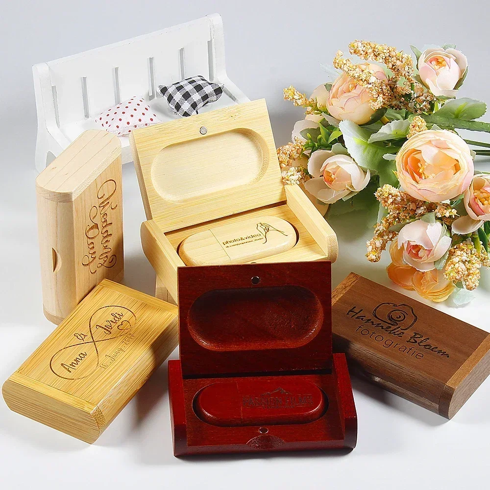 10 PCS LOT USB 3.0 Flash Drives 128GB Free Custom Logo Pen Drive 64GB Maple Wood Memoria Usb 32GB Box Creative Wedding Gift 16GB