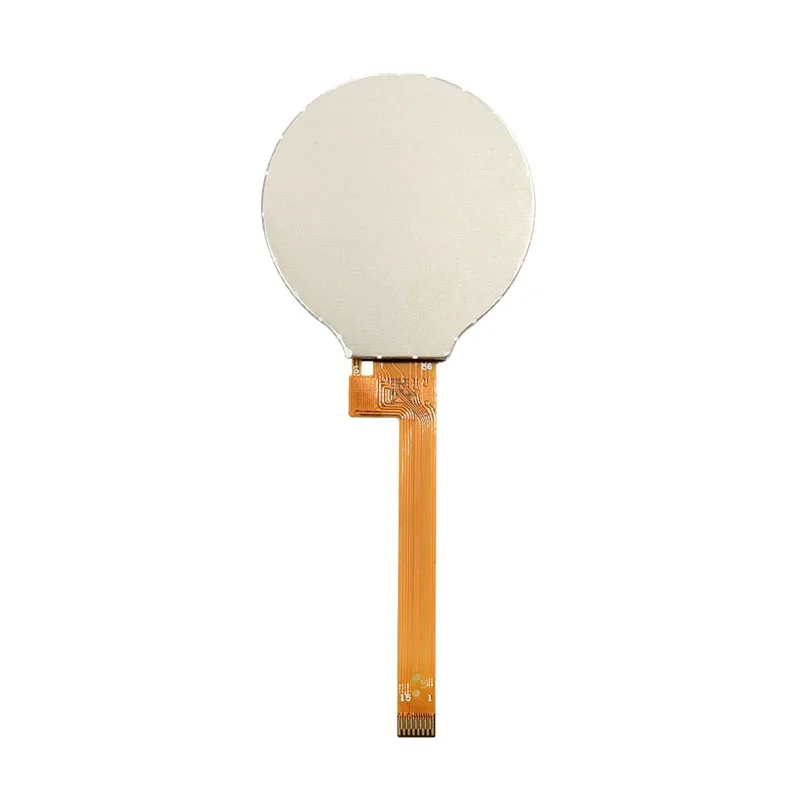 1.28インチIPSラウンドTFT LCDディスプレイモジュール、RGB 240x240、GC9A01ドライバー、SPIインターフェース、15ピンプラグインロングリボンケーブル付き