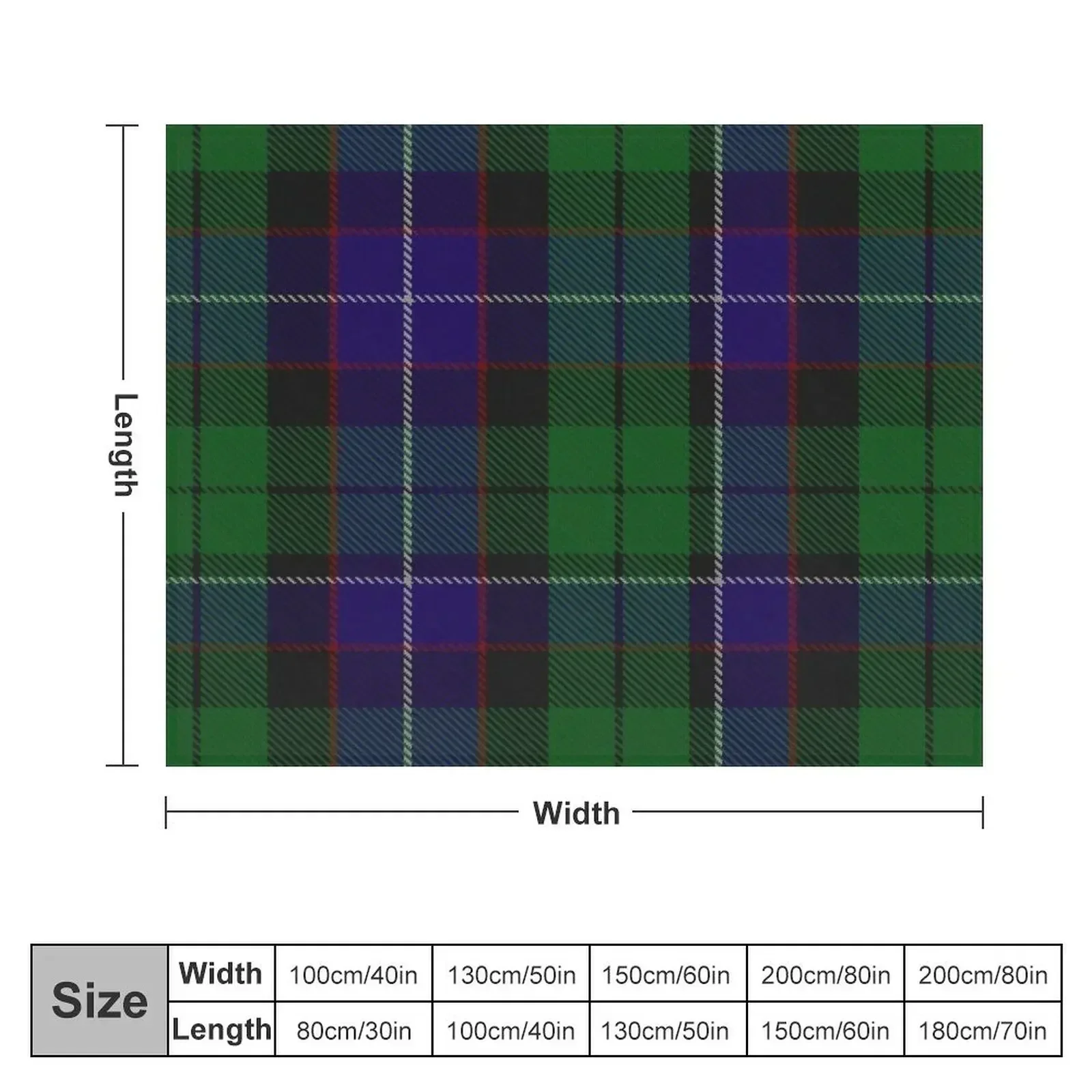 Clan Mitchell Tartan Throw Blanket cosplay anime manga Soft Plaid Blankets