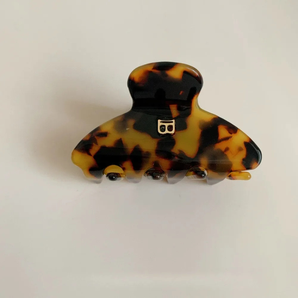 Koreanische Version der Buchstabe-B-Haarspange, Acetat-Haarklammer, Mädchen-Hochpferdeschwanz-Haarspange, Premium-Haaraccessoires, Krabben-Haarspange