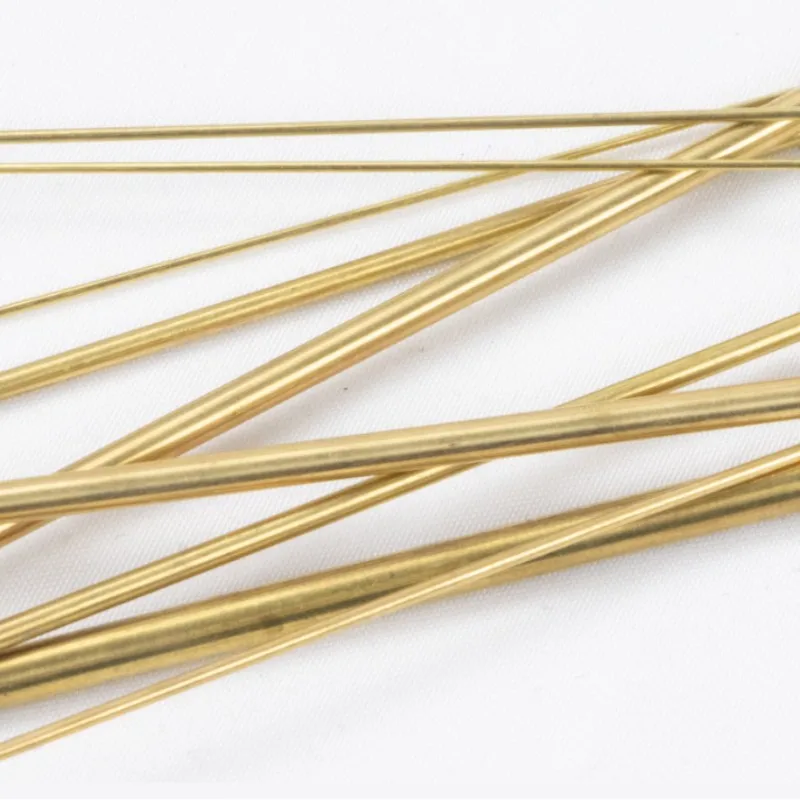 Length 500mm Brass Round Bar Rod For DIY Knife Handle Material Circular Wire Tube Modelmaking Brass Rod
