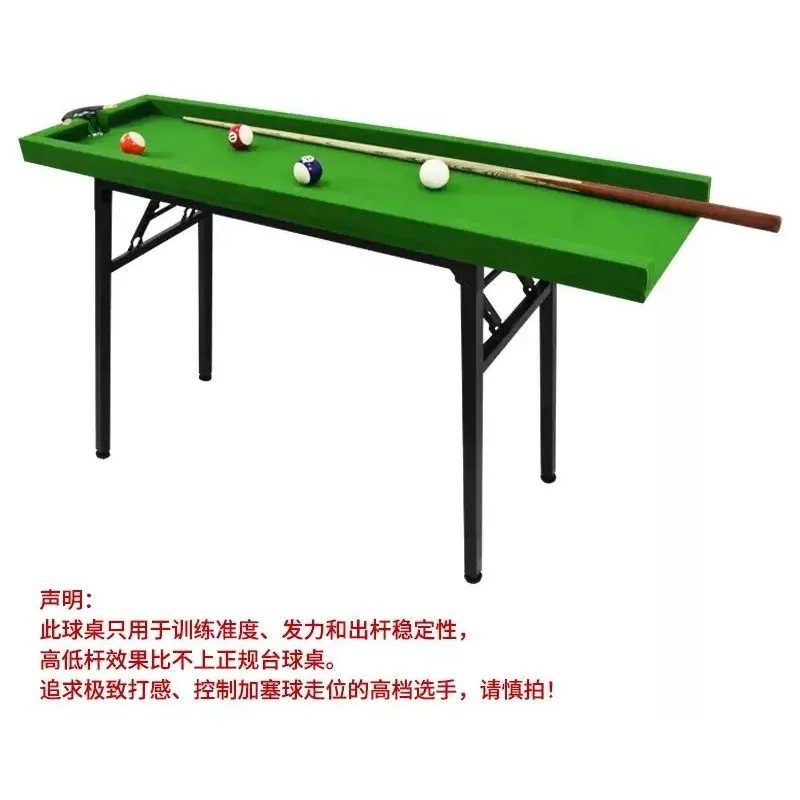 Five-Point Aiming Foldable Billiard Training Table No Rubber Cushion Single Hole Snooked Pocket Home Practice Pool Table