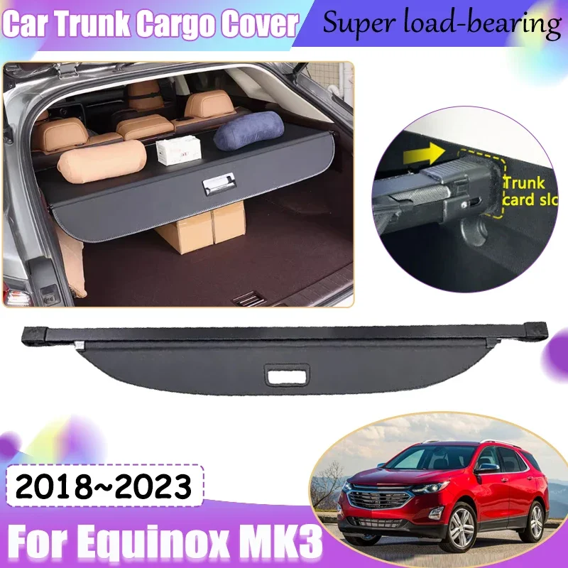 For Chevrolet Equinox MK3 Holden 2018 2019 2020 2021 2022 2023 Car Luxury Trunk Luggage Curtain Auto Parts Covers Accessories