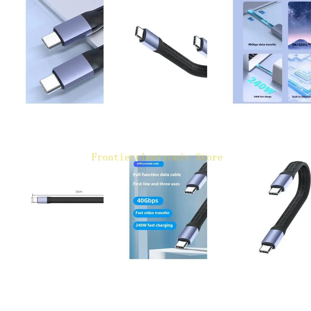 

Надежность G8DB Кабель USB C — USB C, 240 Вт, быстрая зарядка, 40 Гбит/с, провод для передачи данных