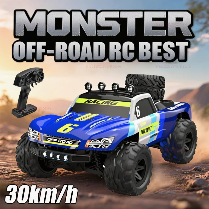 

1:18 30KM/H 4WD RC Car With LED 2.4G Waterproof Remote Control Cars High Speed Drift Monster 4x4 Truck for Adults and Kids Toy