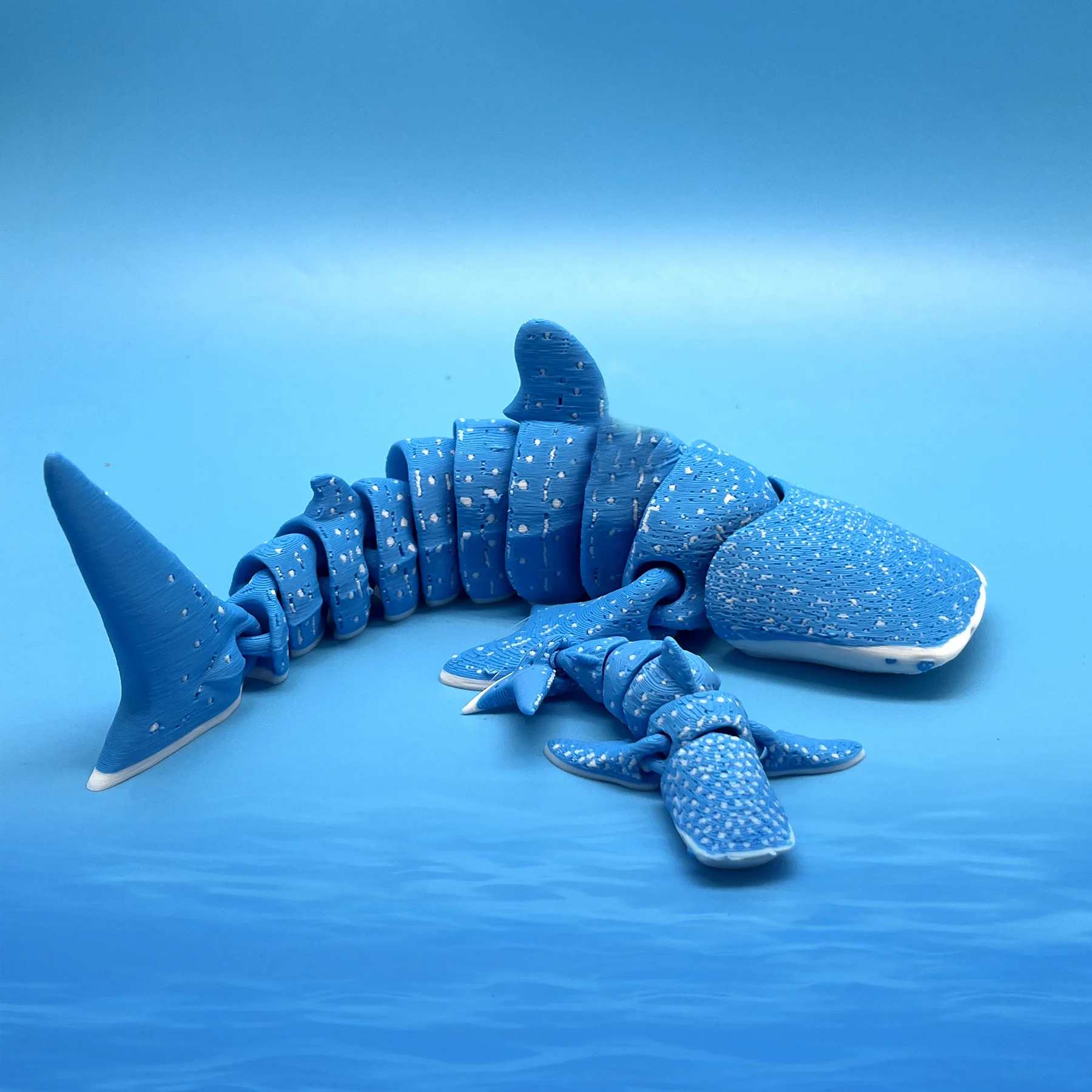 3D Printed Small Animal Joint Flexible Simulation Shark, Killer Whale Ornament Home Decoration Perfect Gift for Friends Family