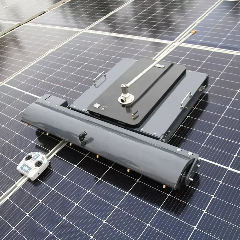 200W Solar Panel Cleaning Robot Remote Control Dry Wet Washing Machine Automatic Photovoltaic Module Cleaner for Home Power