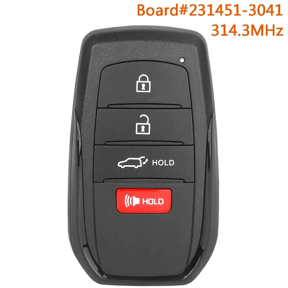 

KEYECU 231451-3041 314.3 МГц Пульт дистанционного управления для автомобилей Toyota Venza Sequoia Grand Highlander 2021 2022 2023 2024 2025 Hatch HYQ14FBX