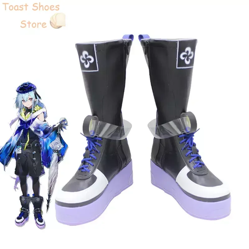 Game Arknights Mizuki Cosplay Shoes PU Leather Shoes Halloween Carnival Boots Cosplay Prop Costume Prop