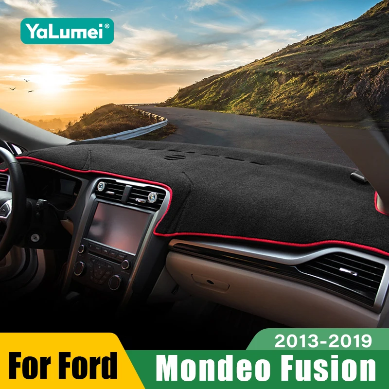 

For Ford Mondeo 5 MK5 Fusion 2013 2014 2015 2016 2017 2018 2019 Car Dashboard Sun Shade Cover Non-slip Mat Accessories
