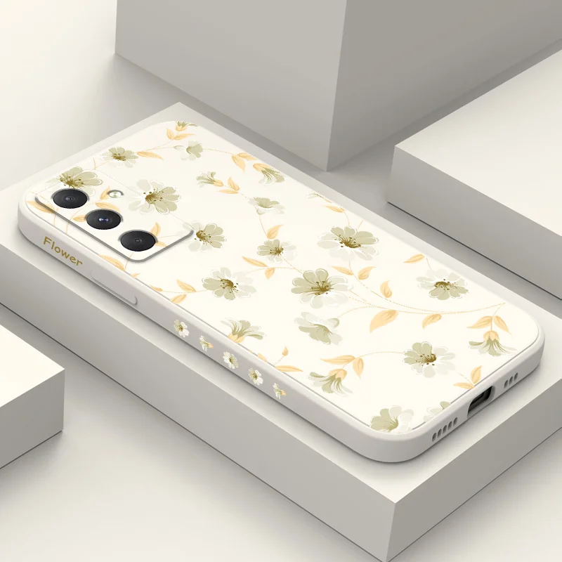 

Tea Flower Phone Case For Samsung Galaxy A55 A35 A25 A15 A16 A06 A05 A05S A54 A34 A24 A14 A04 A04S A04E 4G 5G Cover