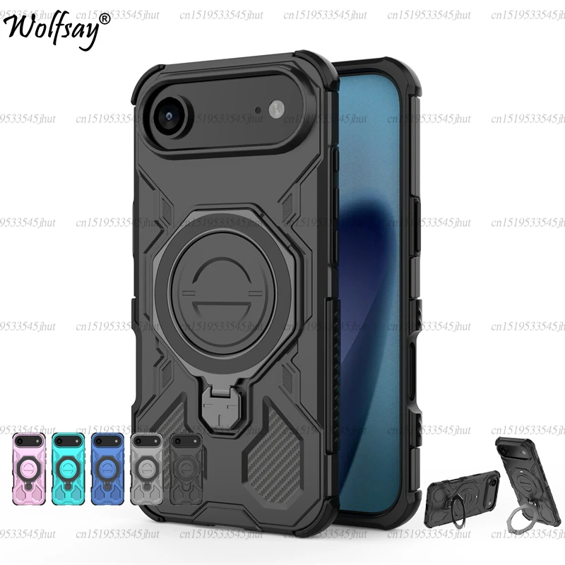 

Магнитный чехол для беспроводной зарядки для iPhone 17 Air 17 Pro Max, держатель для телефона, задняя крышка для iPhone 17 Air, чехол для iPhone 17 Air Case