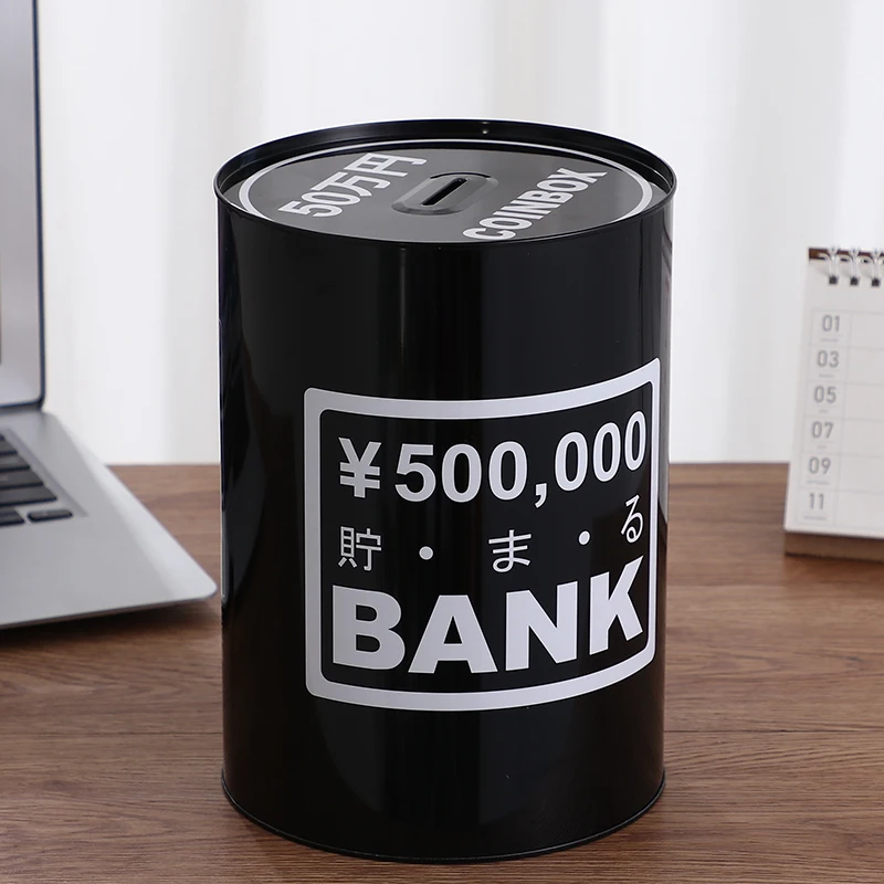 Luxury Large Piggy Bank for Adults Gold Big Money Saving Box Coin Bank Savings Period Children Money Organizer Coins 365 Days