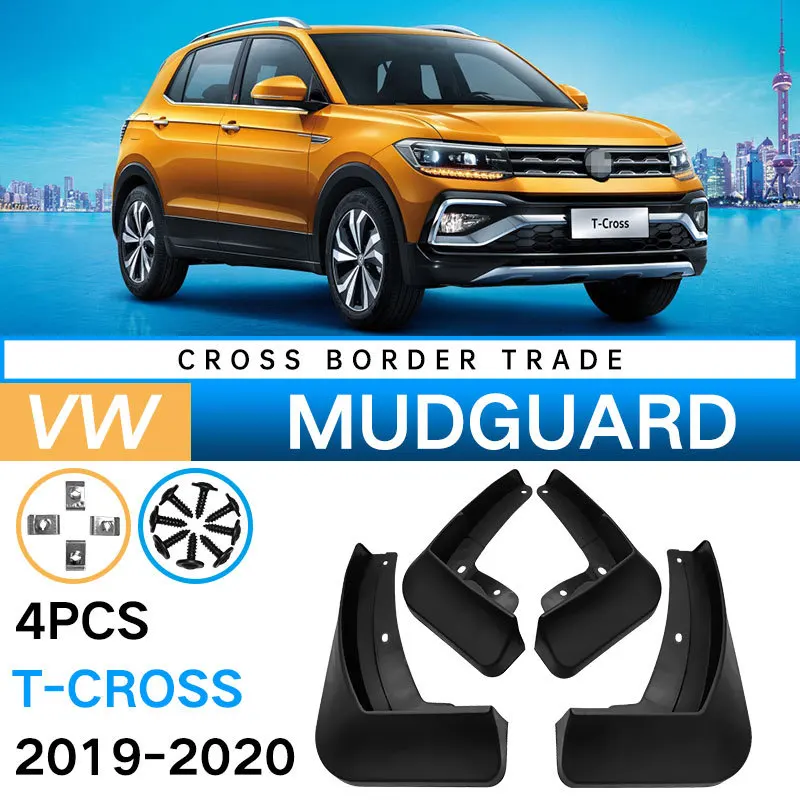 

Брызговики для передних и задних шин для Volkswagen VW T-Cross C11 2019 ~ 2023 4x брызговики брызговики аксессуары для шин и крыльев