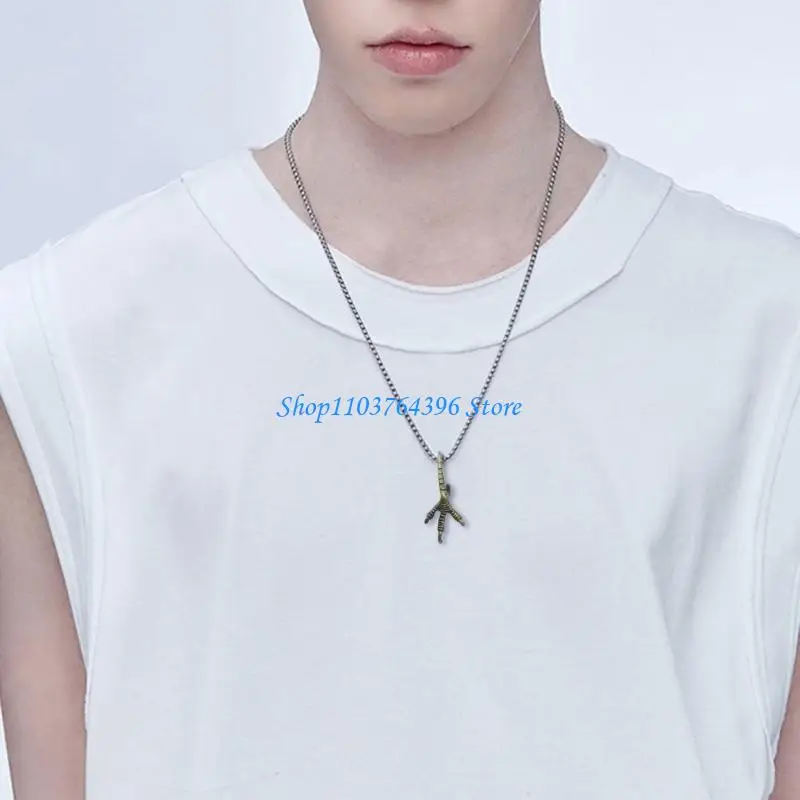 10 قطعة المعلقات مخلب الطيور الرجعية صنع المجوهرات الاكسسوارات سبيكة الملمس دلاية مجوهرات مناسبة لصنع المجوهرات #3