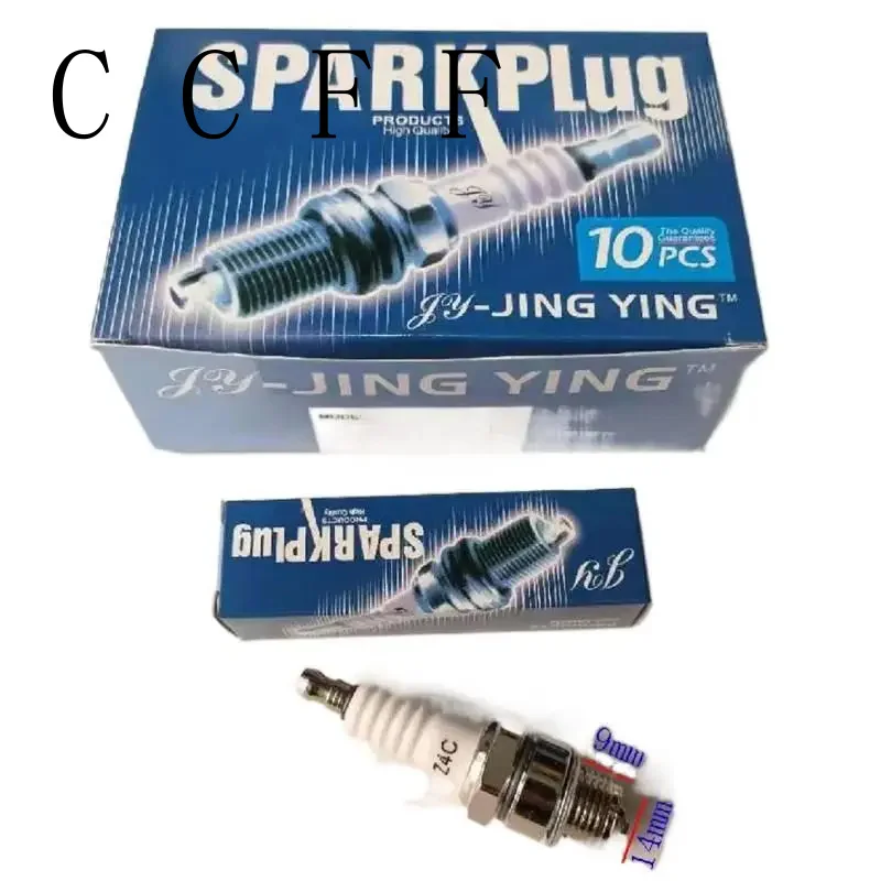 芝刈り機、マイクロ耕運機、電動ノコギリ点火ノズル用の144個の4ストロークスパークプラグアクセサリー