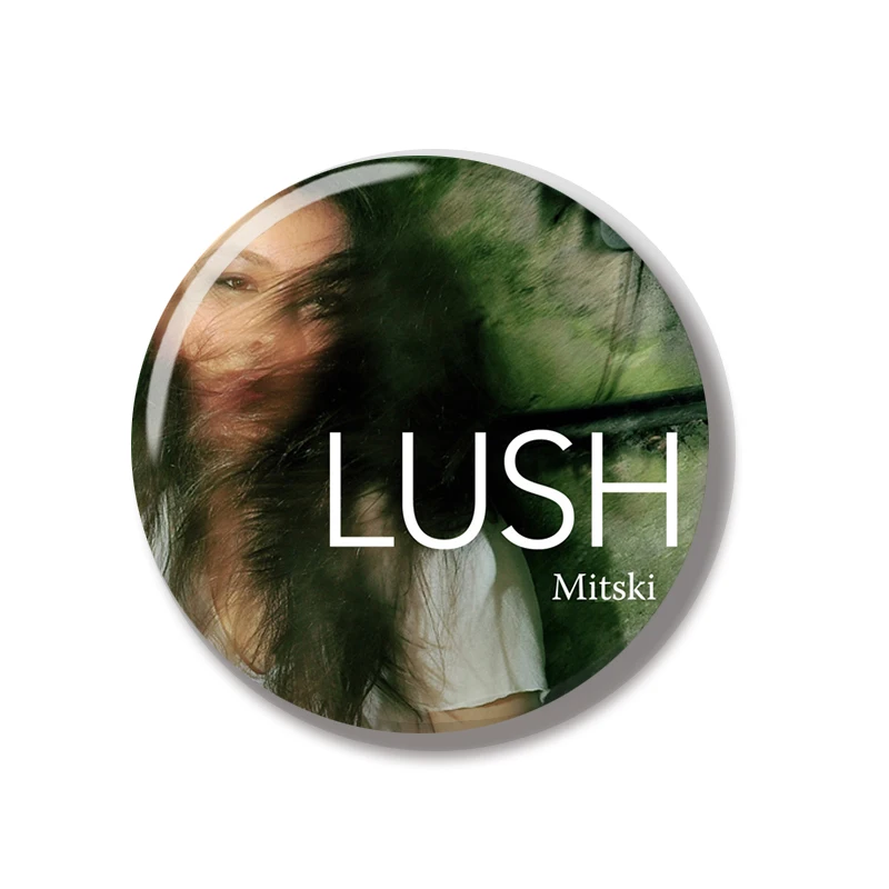 44MM I Love Mitski Music Cover LUSH First Love Pin Soft Button Jewelry Creative Badge Brooch Lapel Pin Bag Backpack Hat Decorate