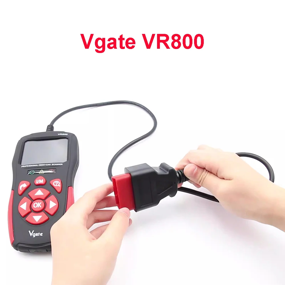 

Считыватель кода автомобиля Vgate VR800 OBD 2, сканер, инструменты, диагностика грузовика, Автосканер DTC PK AS500 KW850 ELM327 V-gate VR 800